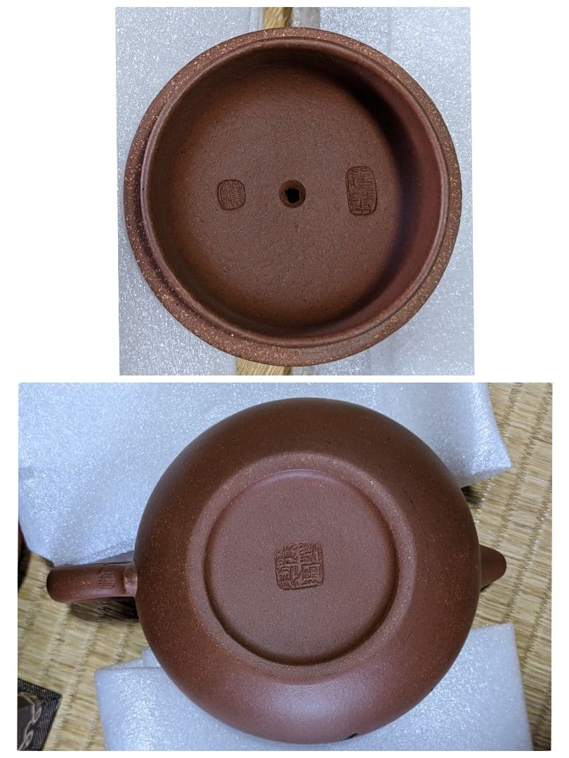 ♦茶道具 中国？梨地 茶壺 タタラ作り 工芸品 アンティーク 骨董品コレクション