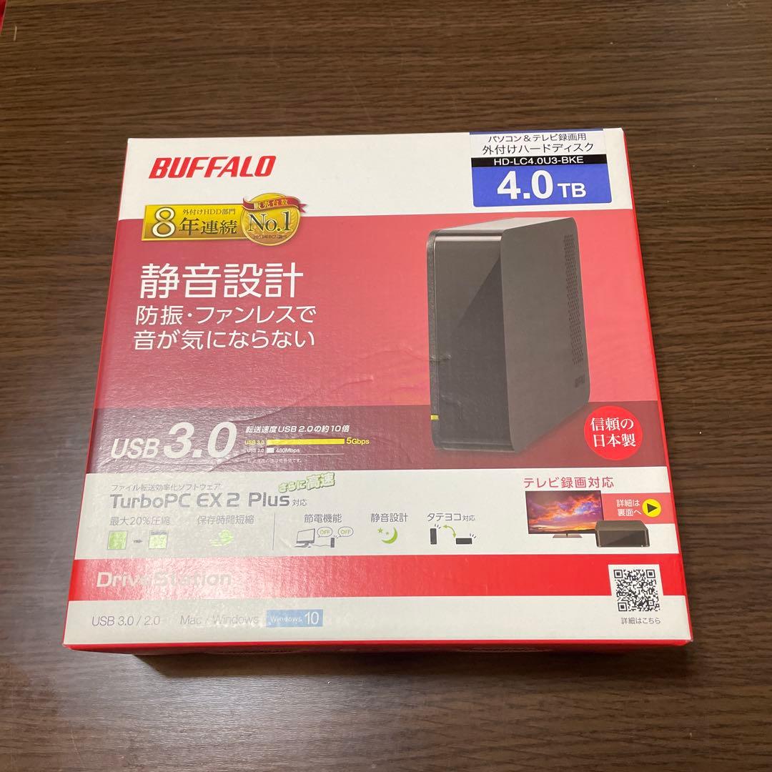 BUFFALO 4TB USB 3.0 外付けハードディスク