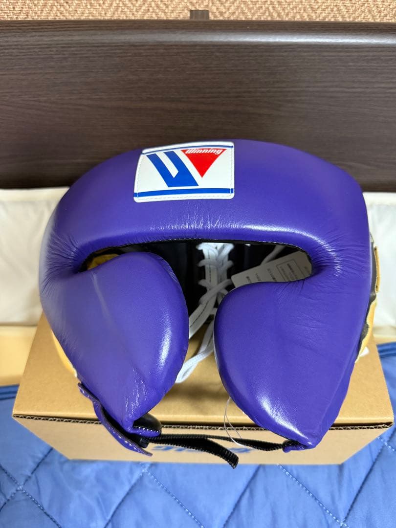 ウイニング winning ヘッドギア　紫／金