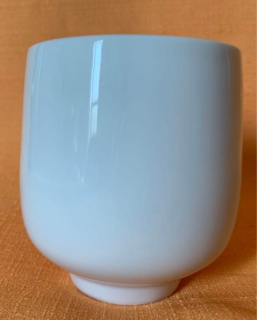 人間国宝　井上萬二　作　白磁　湯呑茶碗 美品