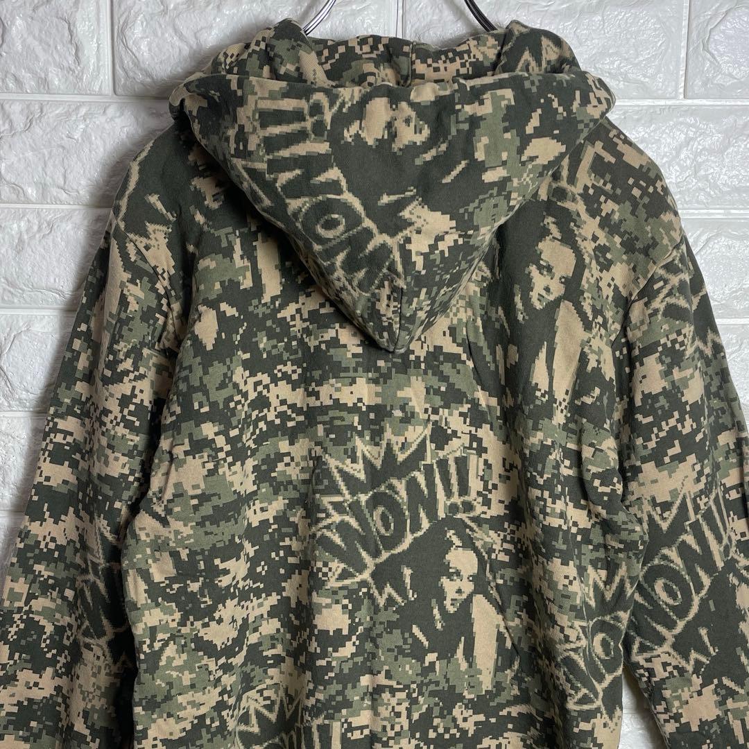【美品】HYSTERIC GLAMOUR ジップアップパーカー迷彩柄 メンズM