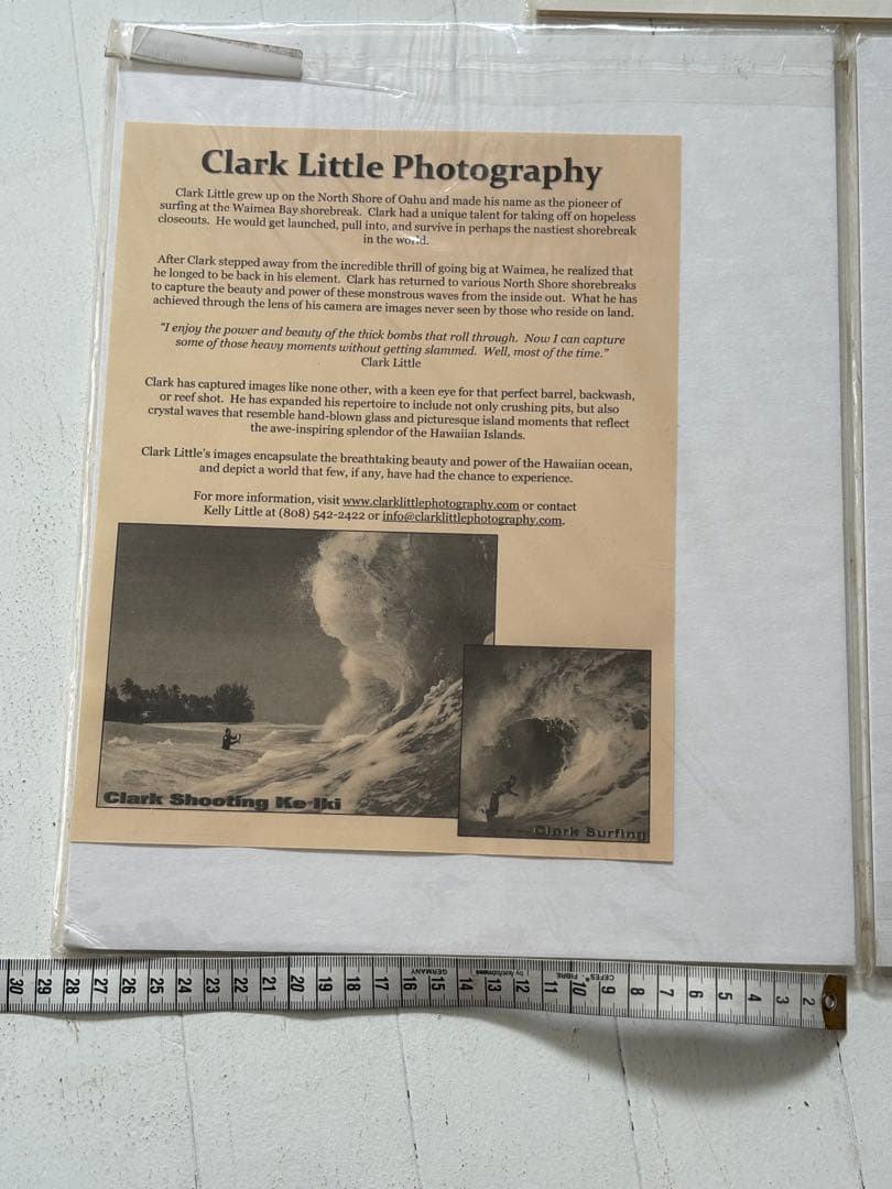 ハワイ　写真家　クラークリトル 絵　海　ノースショア　波　サーフィン