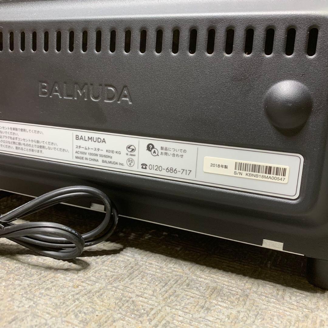 J582 バルミューダ BALMUDA トースター K01E-KG ブラック