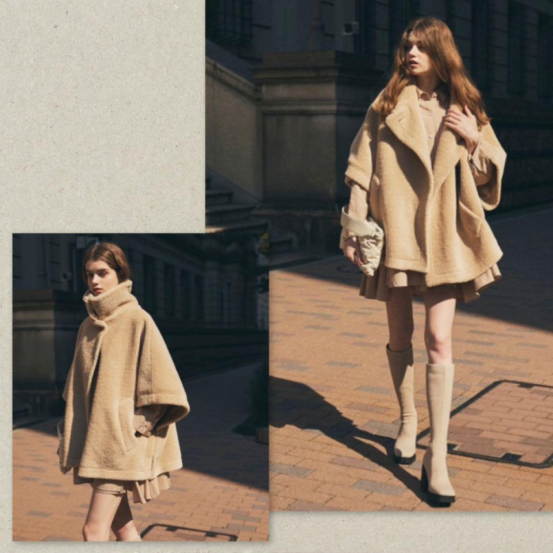 ココディール　ボアケープコート