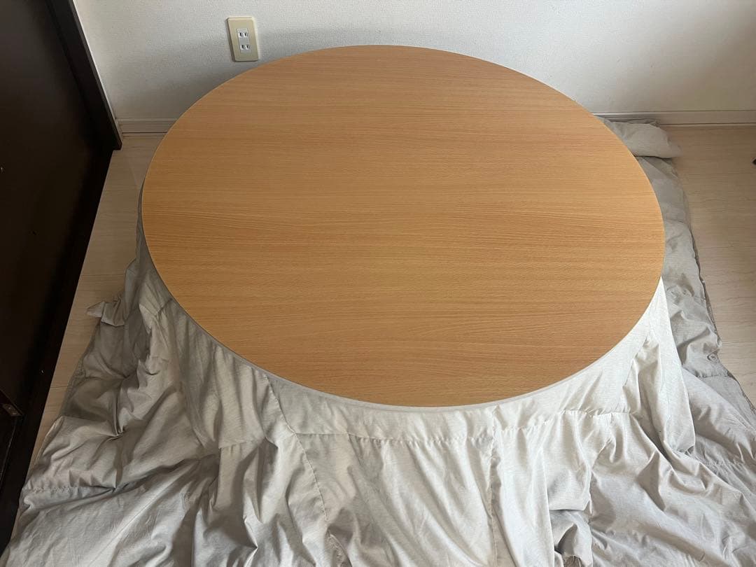 こたつ　丸テーブル　天板リバーシブル