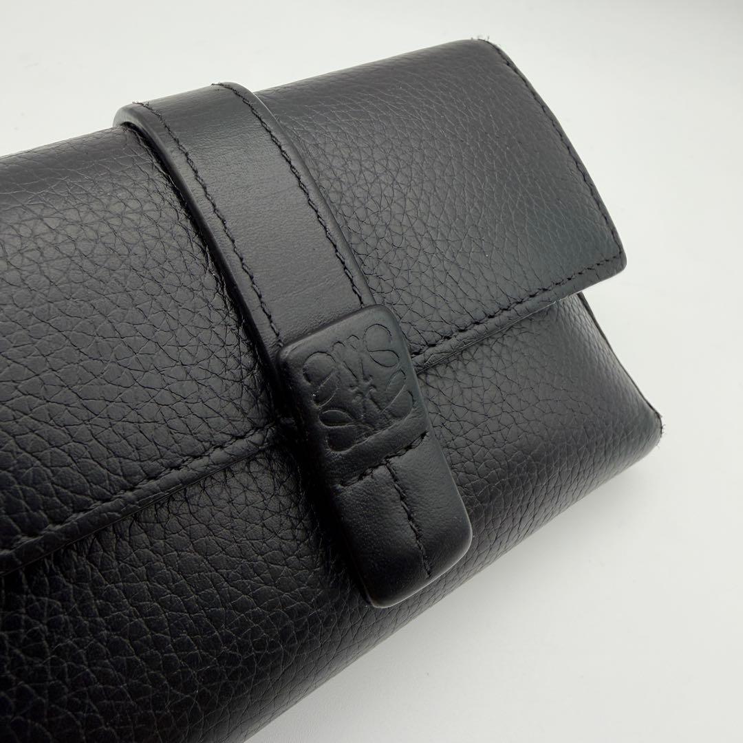 LOEWE ロエベ 財スモールバーティカルウォレット ファスナー 三つ折り