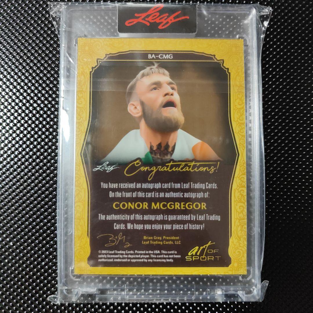 leaf art of sports ufc コナー・マクレガー　サインカード
