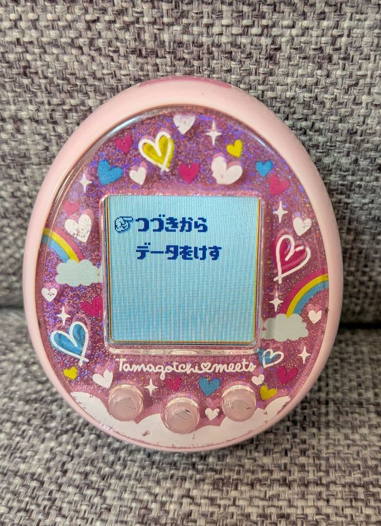 起動確認済み　たまごっちみーつ　メルヘンみーつ　たまごっち　ピンク