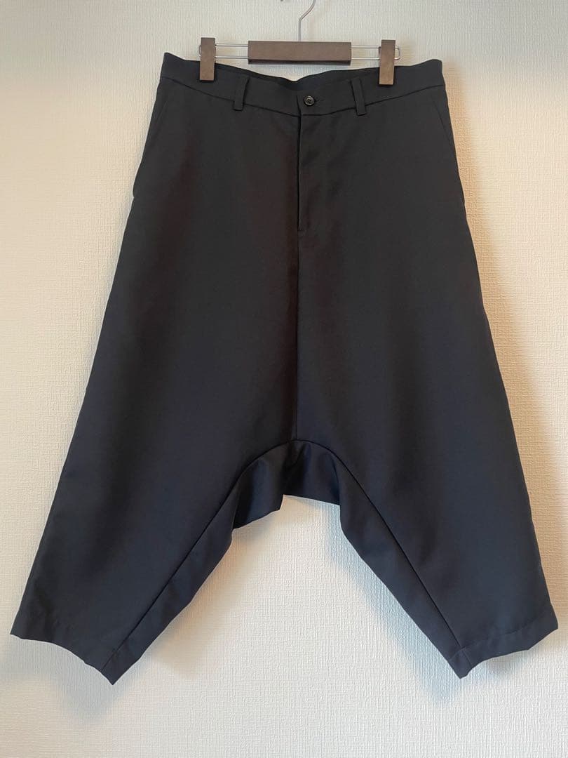 CDG ポリエステルガゼットクロッチ サルエルパンツ