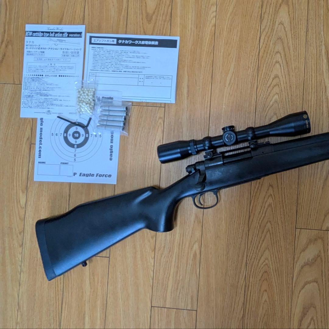 タナカ M40A1カートリッジ ( Version2) ＆ hakkoスコープ