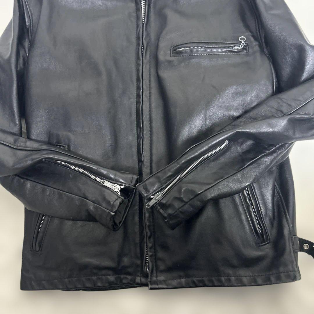 【美品】ショット SCHOTT レザー　ライダース　141 ブラック　サイズ40