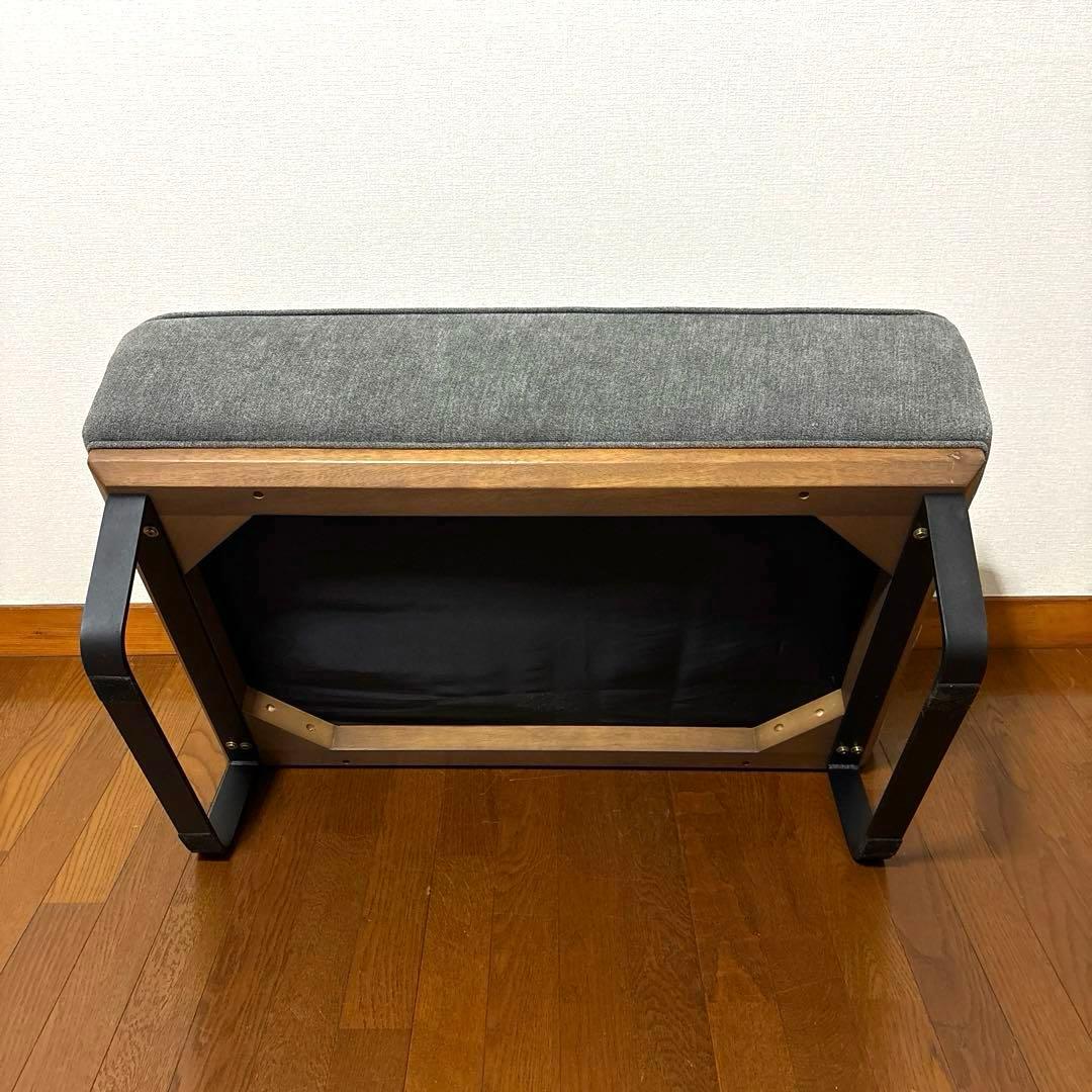 【美品】スツール オットマン スチール脚