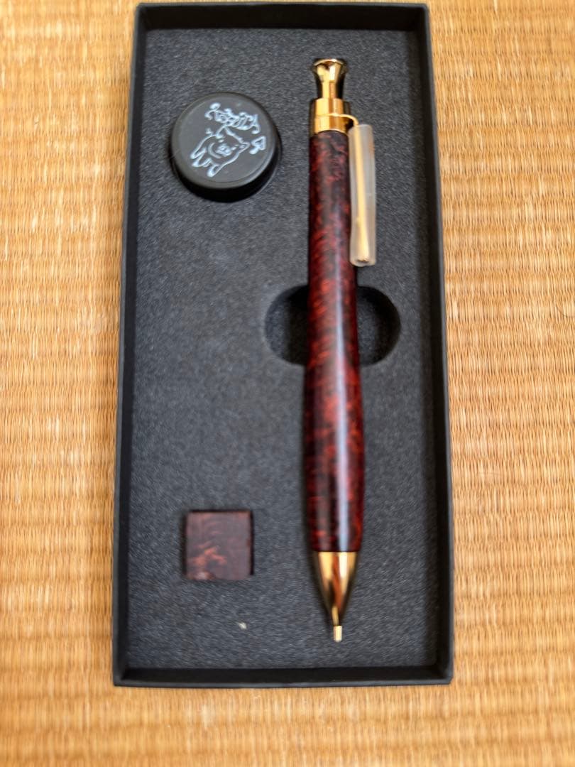 超限界特価‼️こぶた工房　ゴールデンローズウッド瘤　極上＋グロテスク　シャーペン