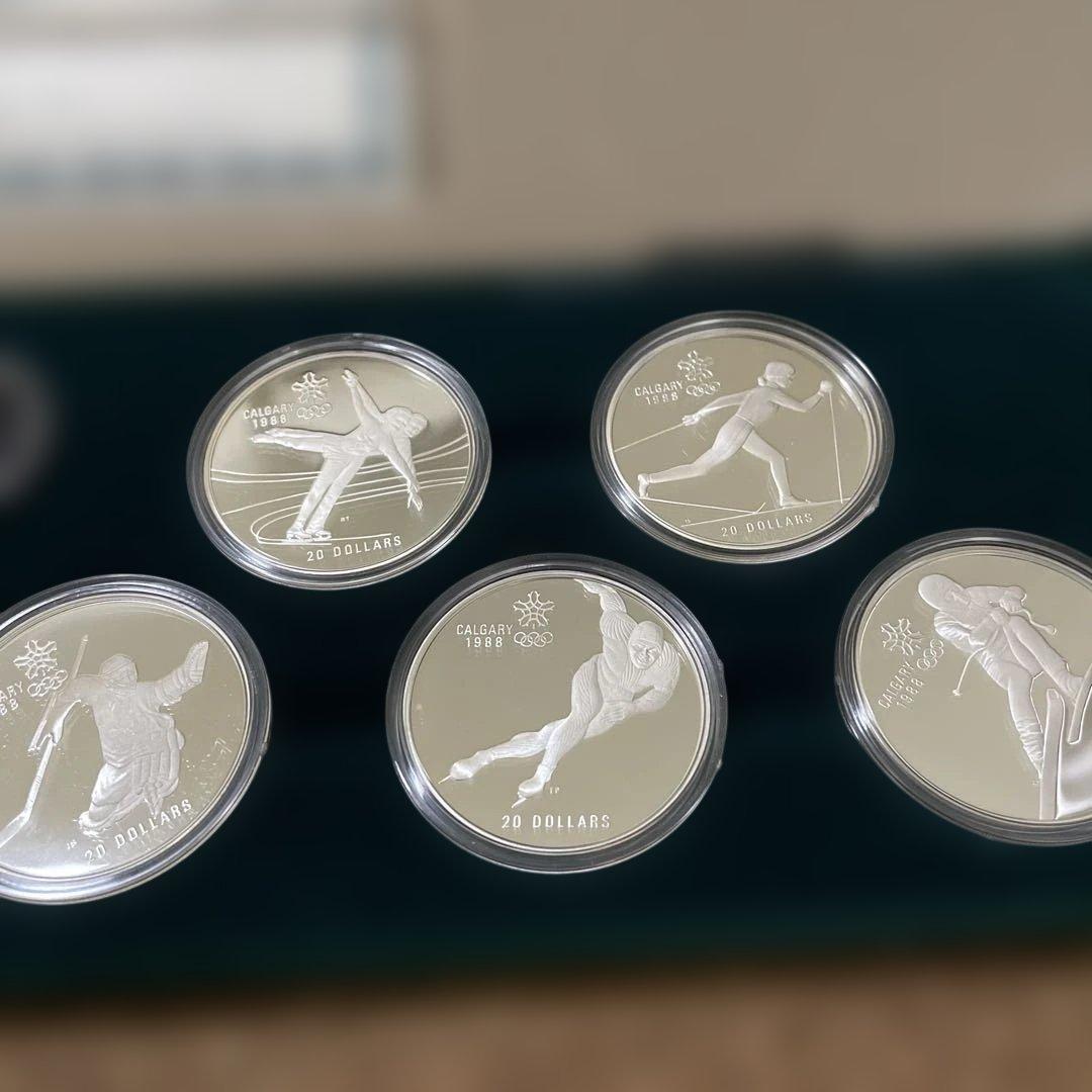 カナダカルガリー冬季オリンピック記念銀貨10種類セットエリザベス2世