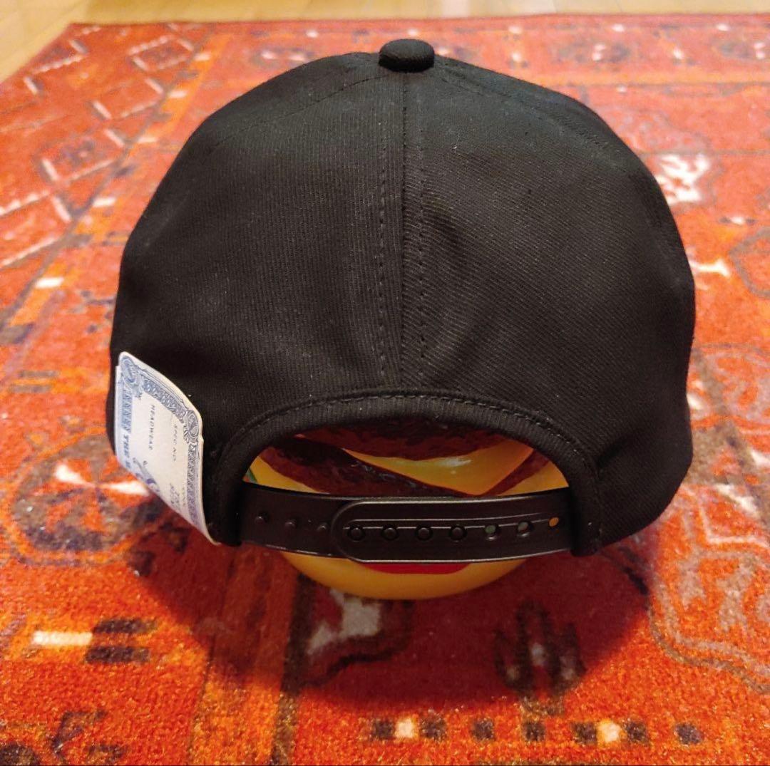 美品H.W.DOG & CO. ブラックワークキャップ　40サイズ