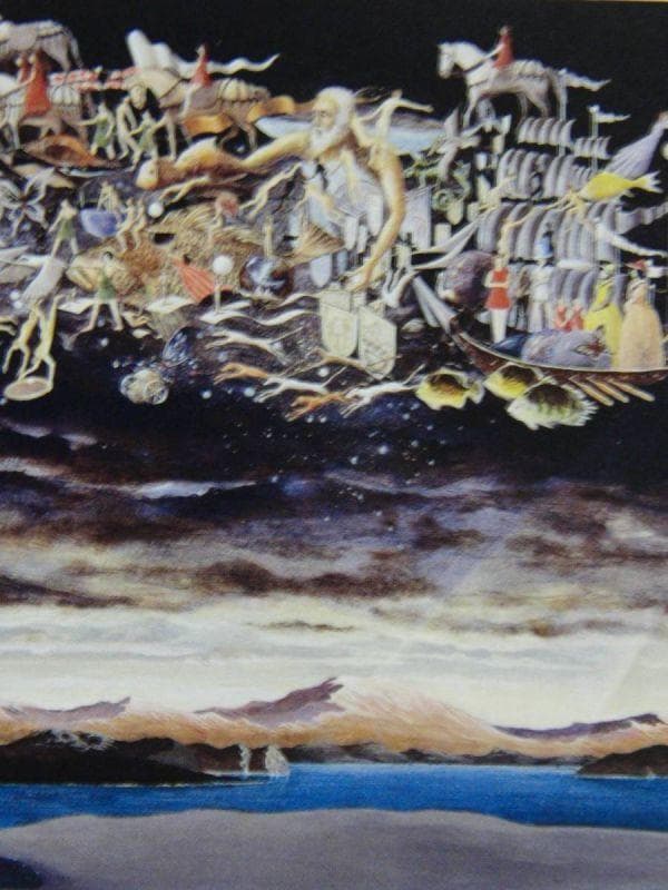 神田哲雄、『～NOA～』、希少画集より、状態良好、新品木製額・額装付