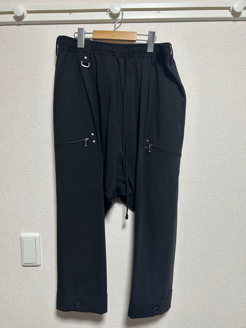 サルエルスラックス　s'yte サイズ3 ポリレーヨン　黒　ヨウジヤマモト