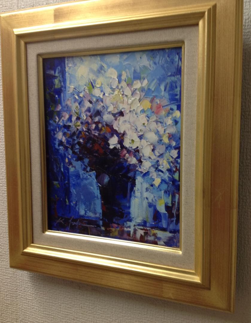 絵画 油絵 青木今陽 抽象画　幻想的な心象