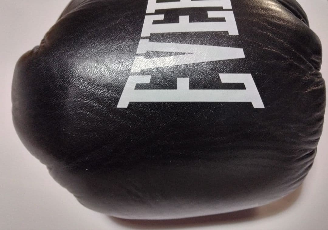 EVERLAST ELITE ボクシンググローブ 黒/白 レースアップ　10oz