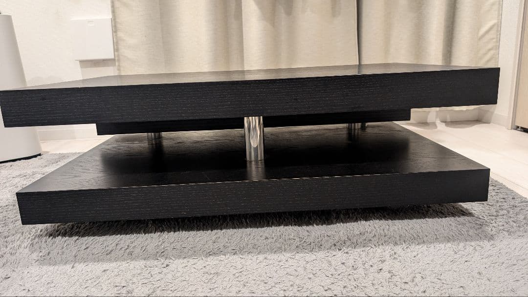 おしゃれ　 ローテーブル 木目ブラック