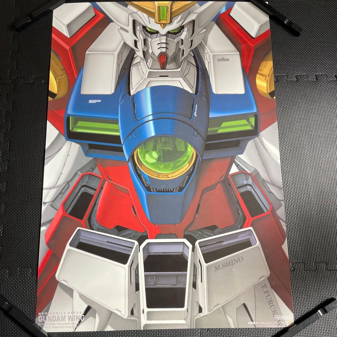 【非売品】ガンダムW 筱雅律　B2ポスター　ガンダムウィング