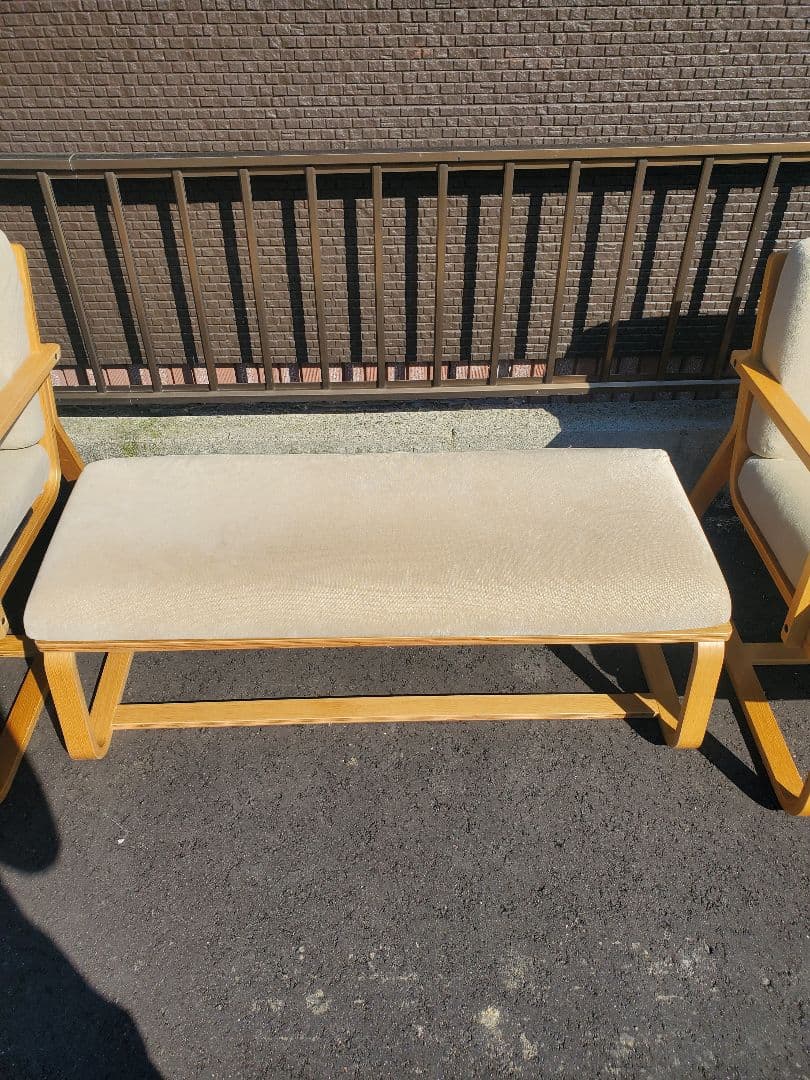 無印良品　リビングでもダイニングでもつかえるソファーチェアー　ベンチ 3台セット