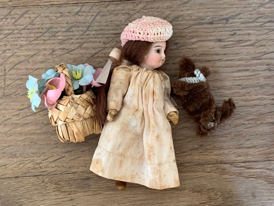 セット 希少 フレンチミニョネット フランスアンティーク ビスクドール