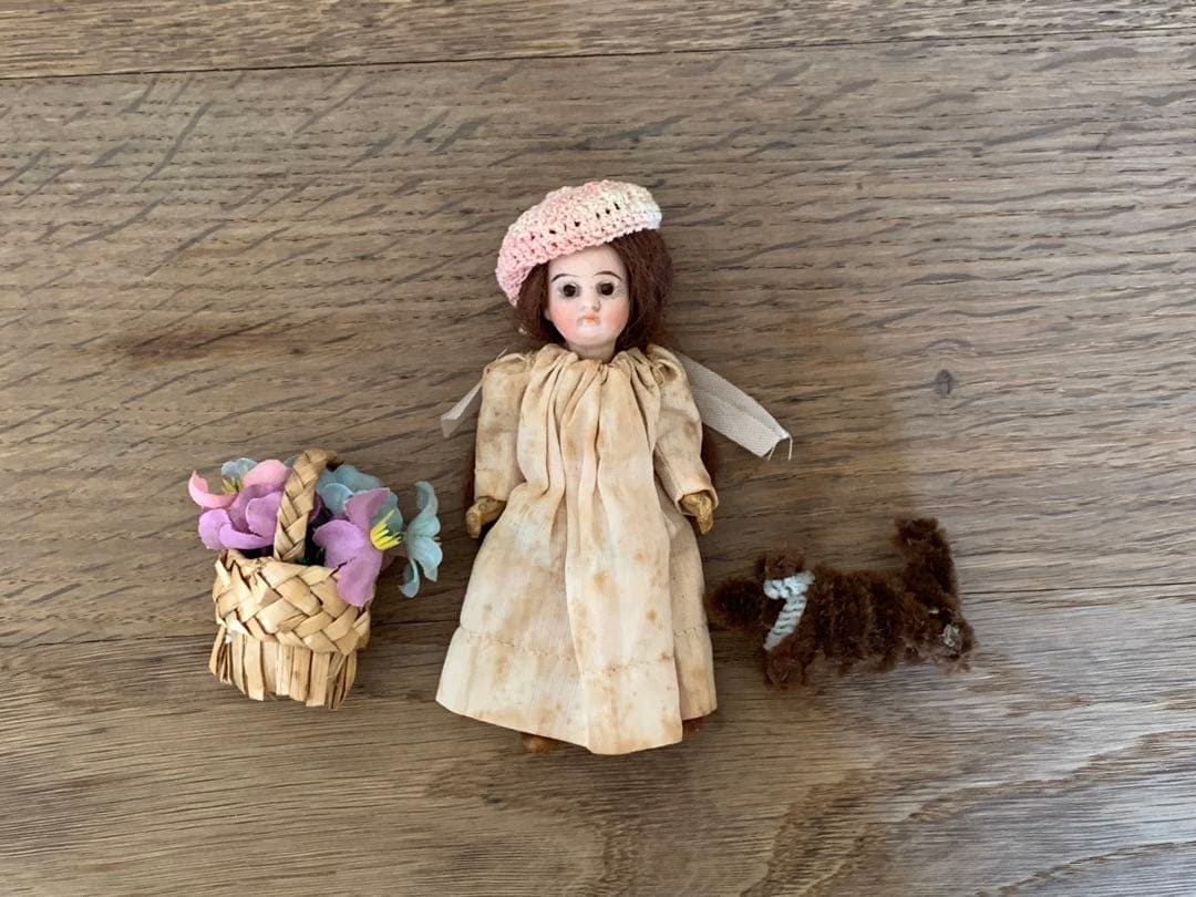 セット 希少 フレンチミニョネット フランスアンティーク ビスクドール