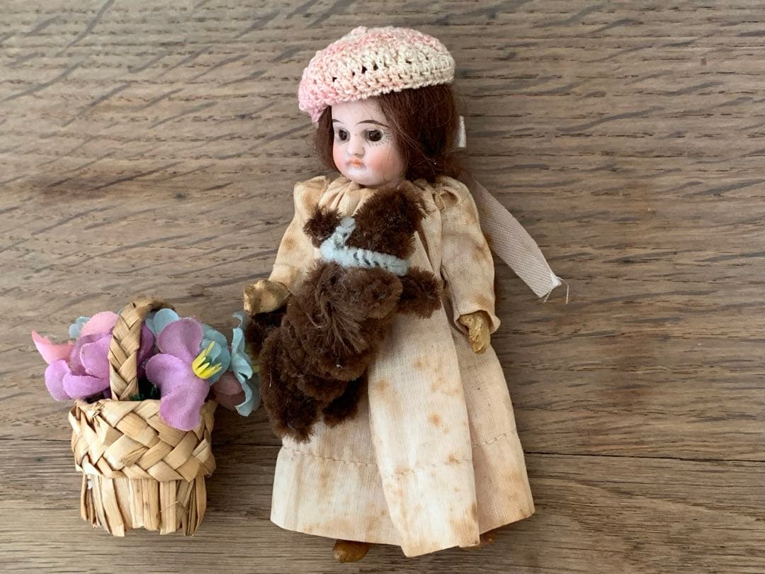 セット 希少 フレンチミニョネット フランスアンティーク ビスクドール