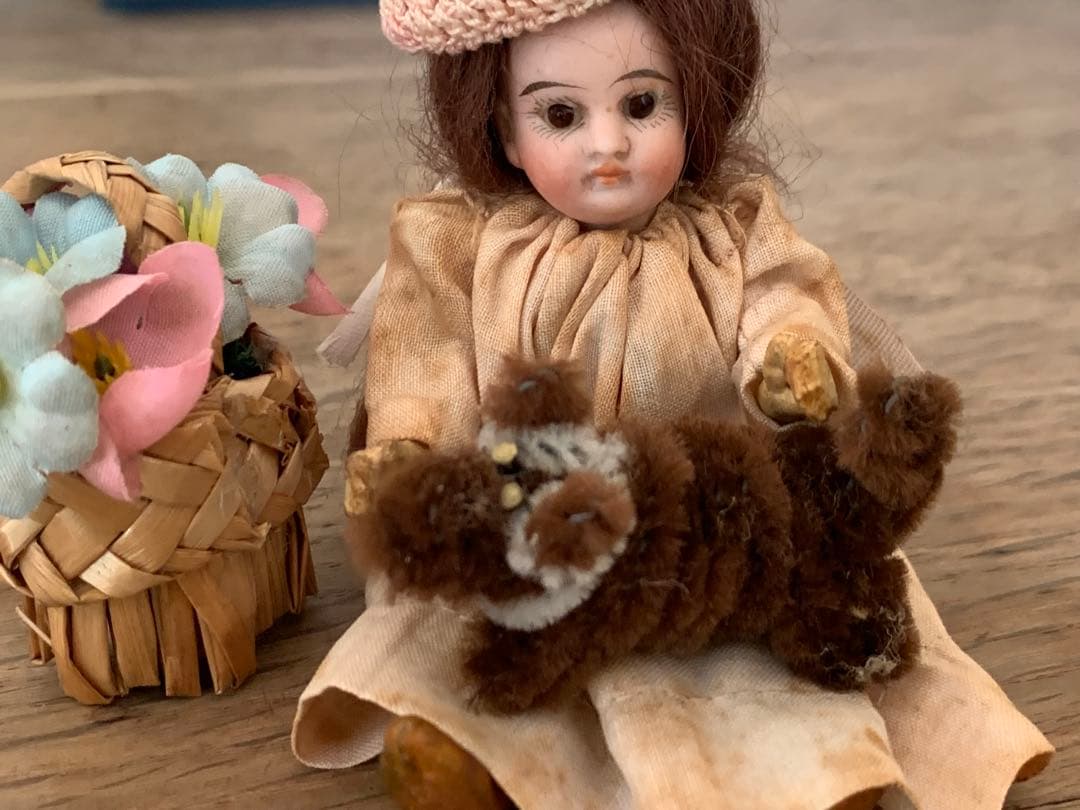 セット 希少 フレンチミニョネット フランスアンティーク ビスクドール