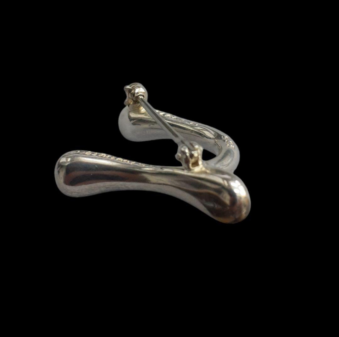 ティファニー シルバー925 イニシャルnブローチ TIFFANY