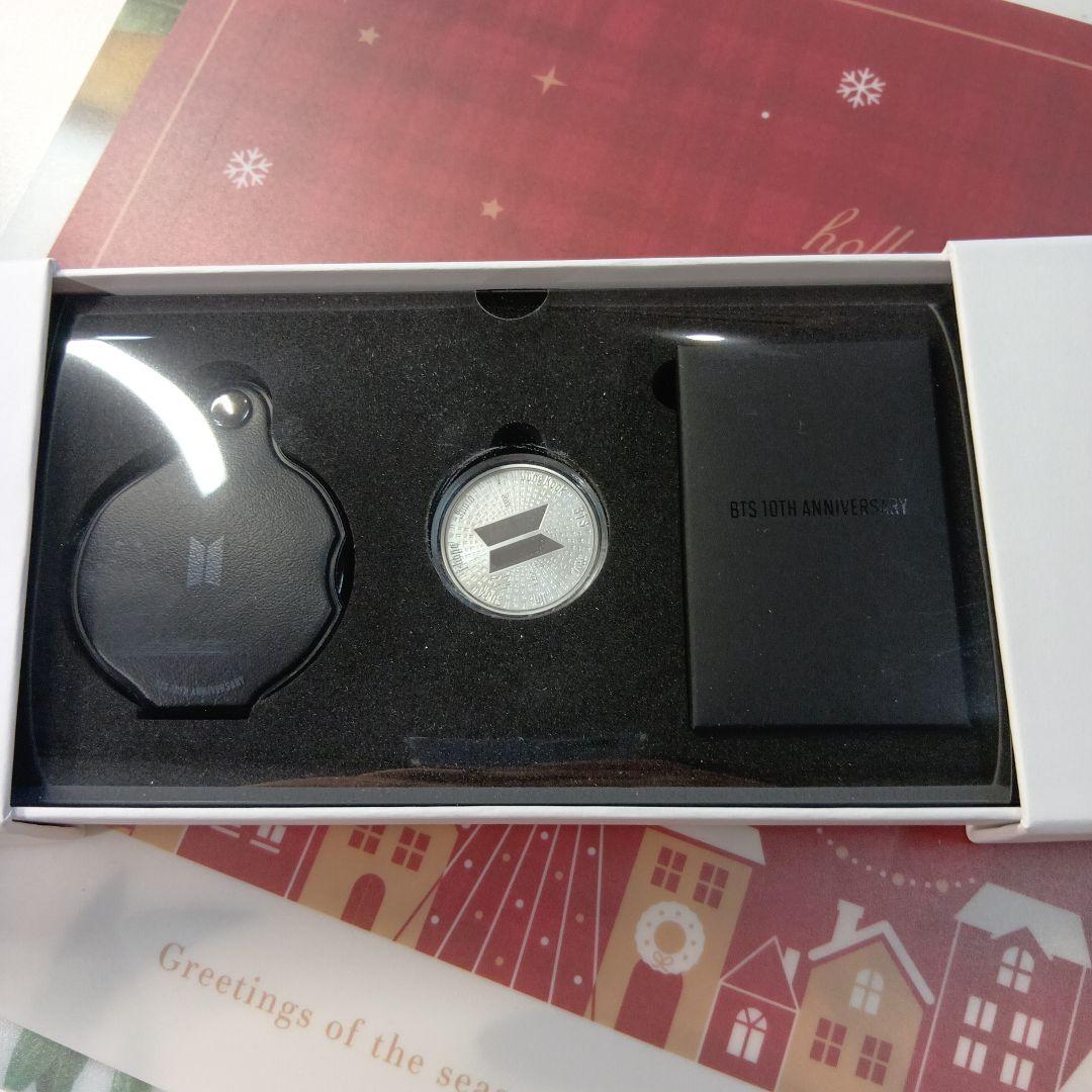 BTS　10周年記念硬貨　　シルバー　純銀　新品未開封　HYBE　韓国