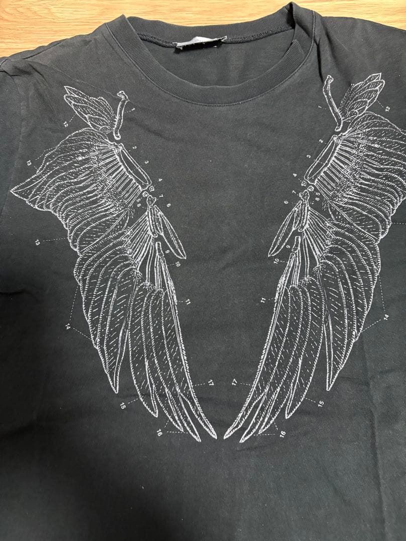 エディ期 Dior Homme 07AW エンジェルウイング 黒 Tシャツ S