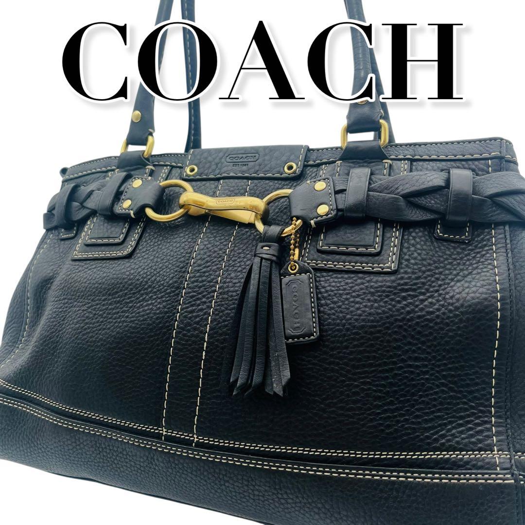 ★美品 COACH コーチ オールレザー ショルダーバッグ 肩がけ