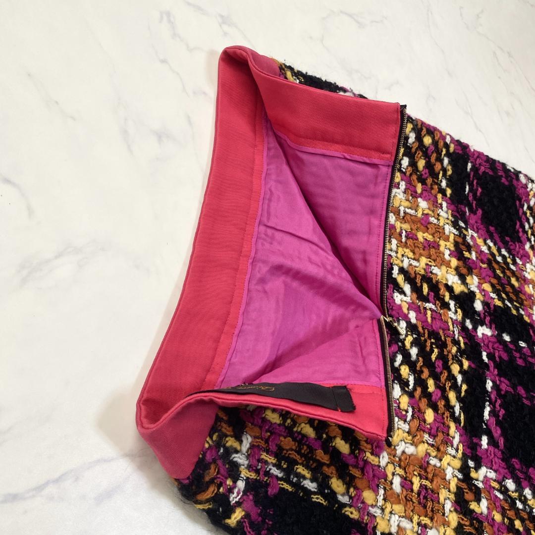 drawer ドゥロワー ツイードスカート 36 UNITED ARROWS