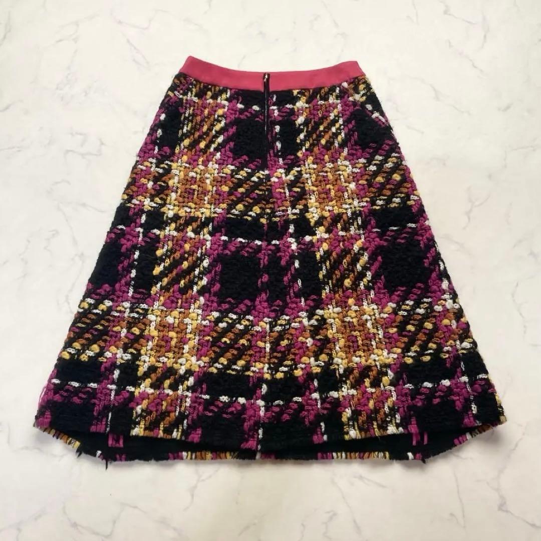 drawer ドゥロワー ツイードスカート 36 UNITED ARROWS