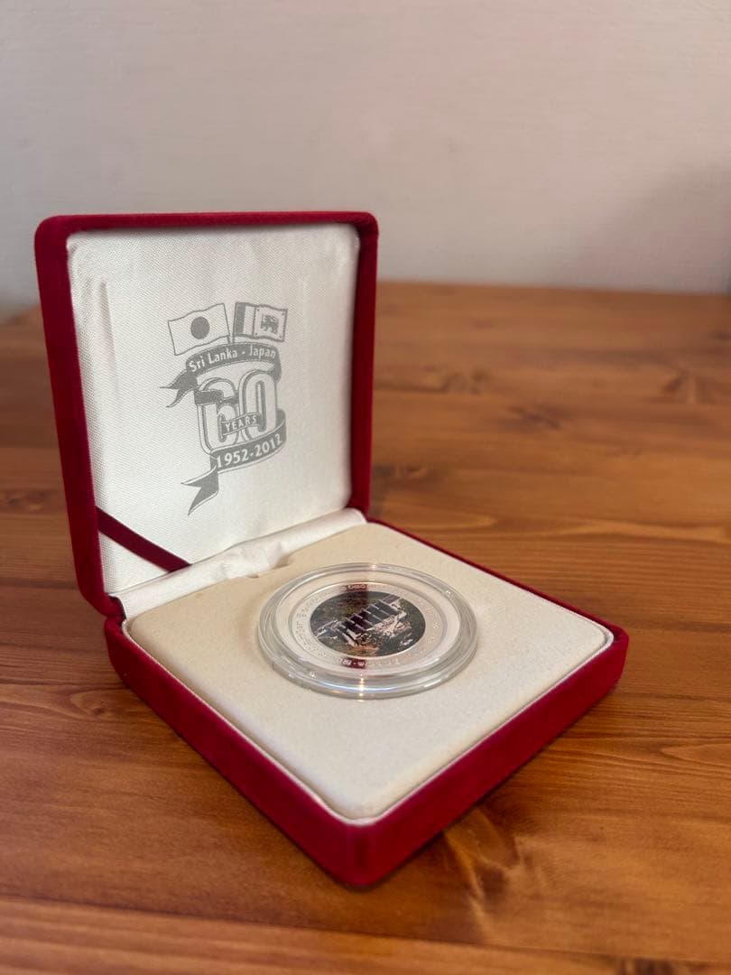 希少★日本スリランカ外交樹立60周年記念 1000ルピー銀貨 プルーフ貨幣セット