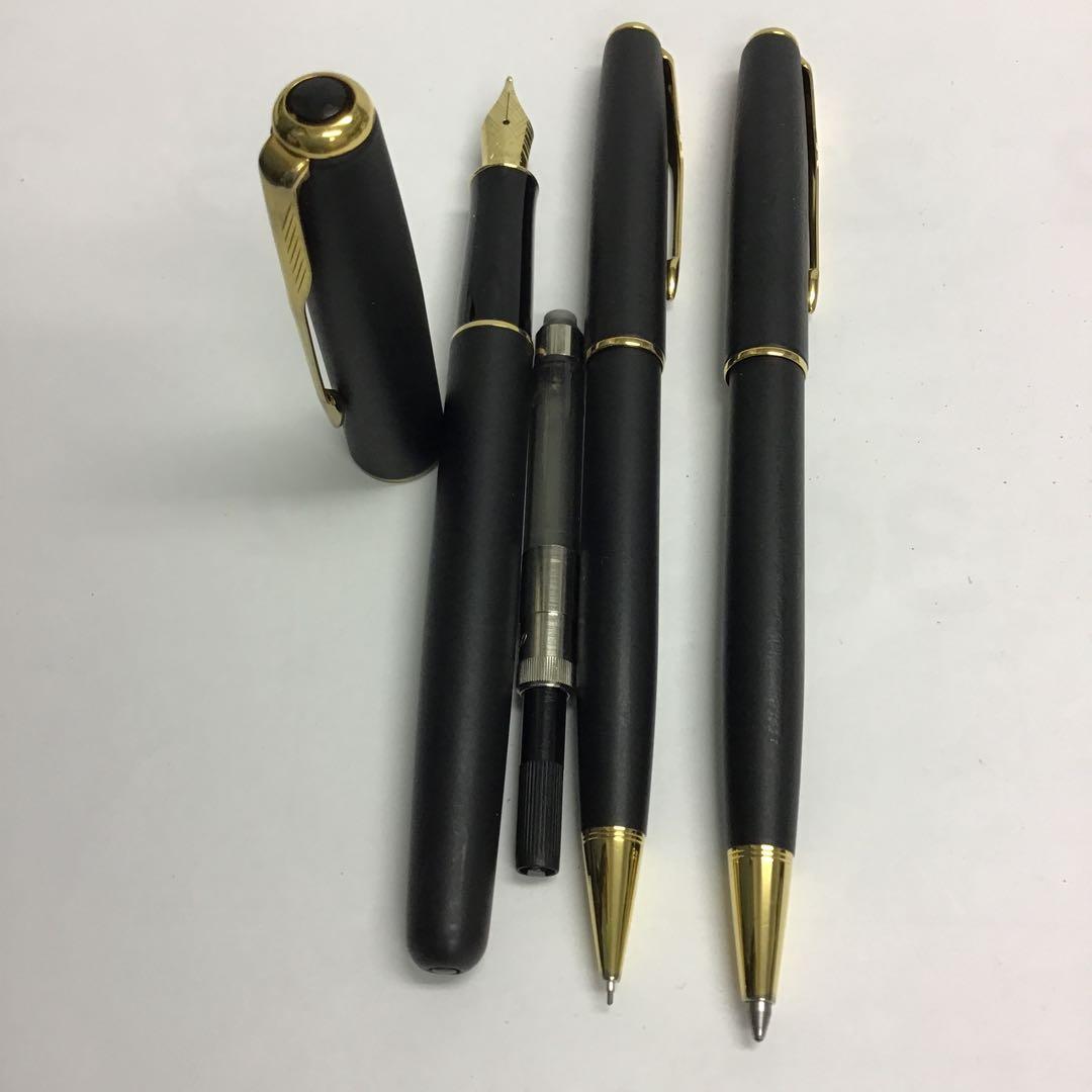 ❣️PAPKERパーカー❣️ソネットブラック 18金ペン万年筆/BP/SP3本セット