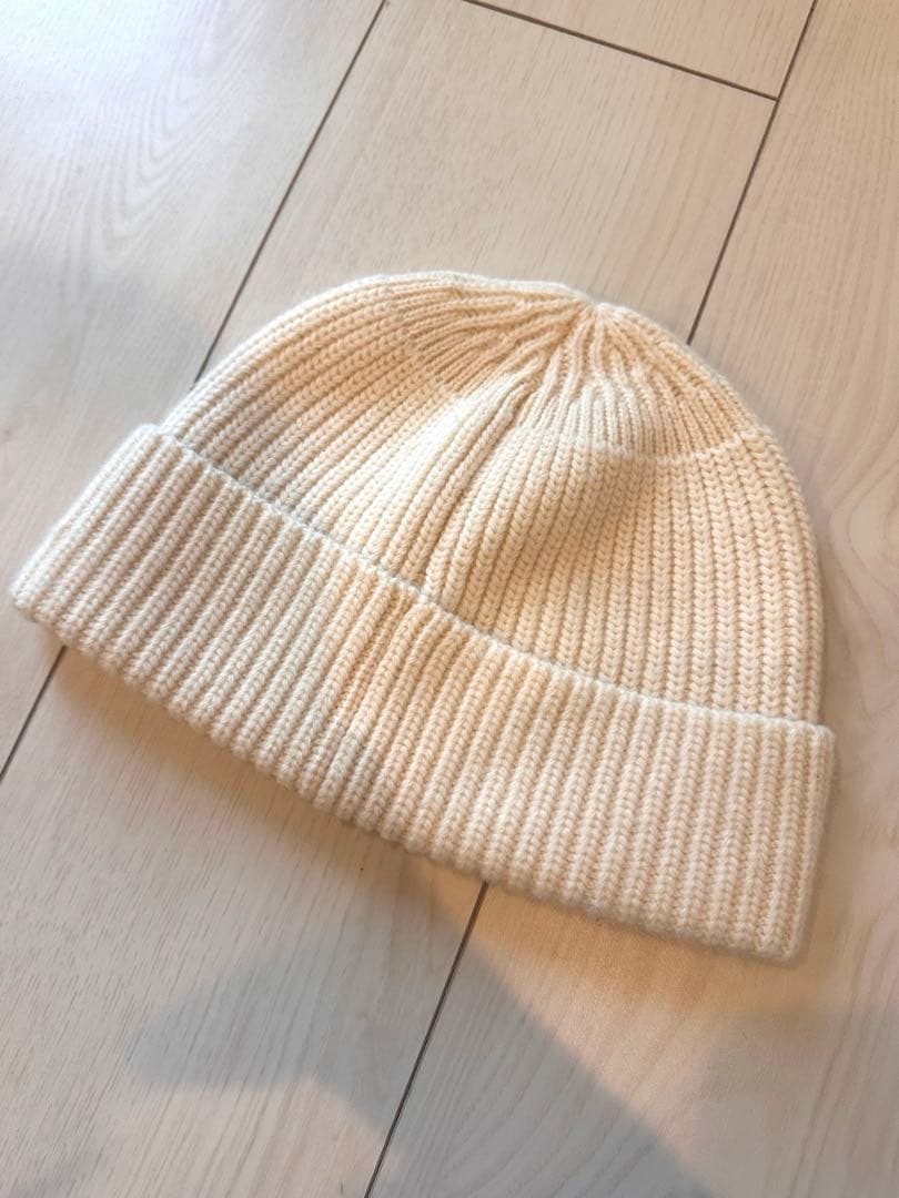 CELINE セリーヌ ホワイト ニット帽/ビーニー