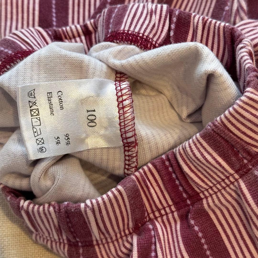 house on the hill サイズ100 ストライプ 長ズボン