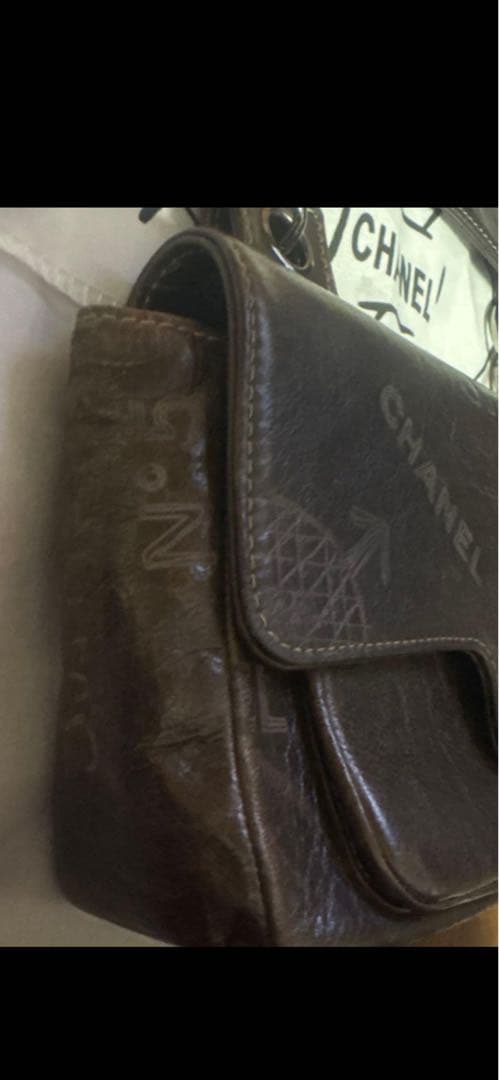 専用ブラウンレザーショルダーバッグ