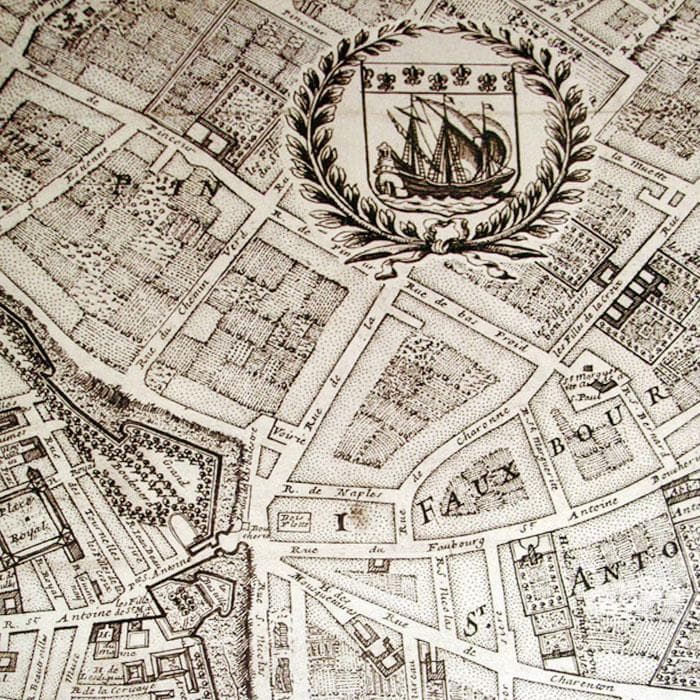 額装品/Plan de la Ville/ニコラスデファー/アートポスター