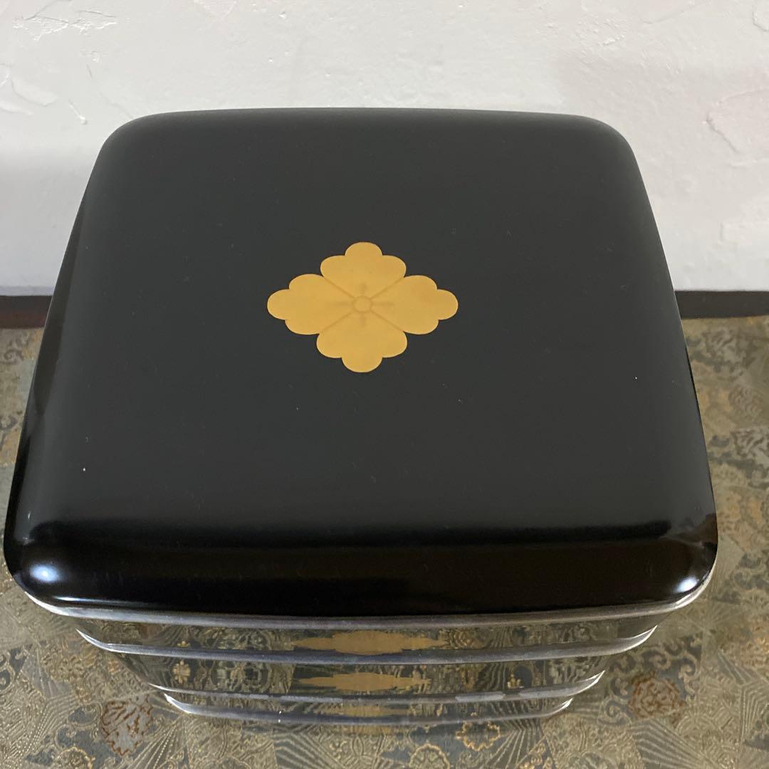 輪島塗　小さなお重　段重