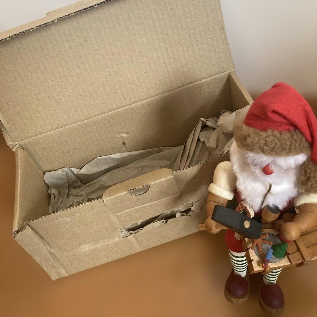 ドイツ製　サンタクロースパイプ人形