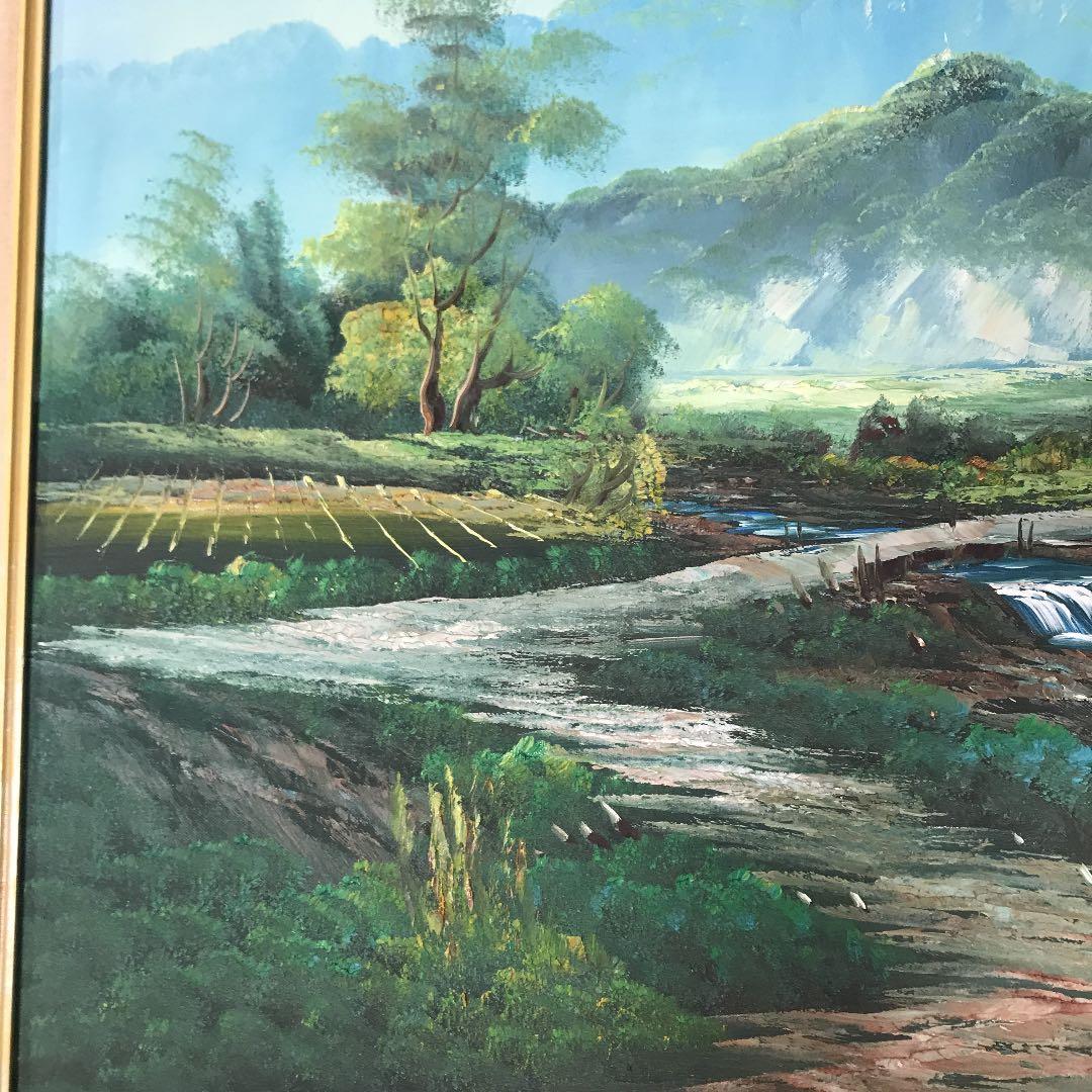 油彩画　肉筆　風景画　50号　作者　ムラキ