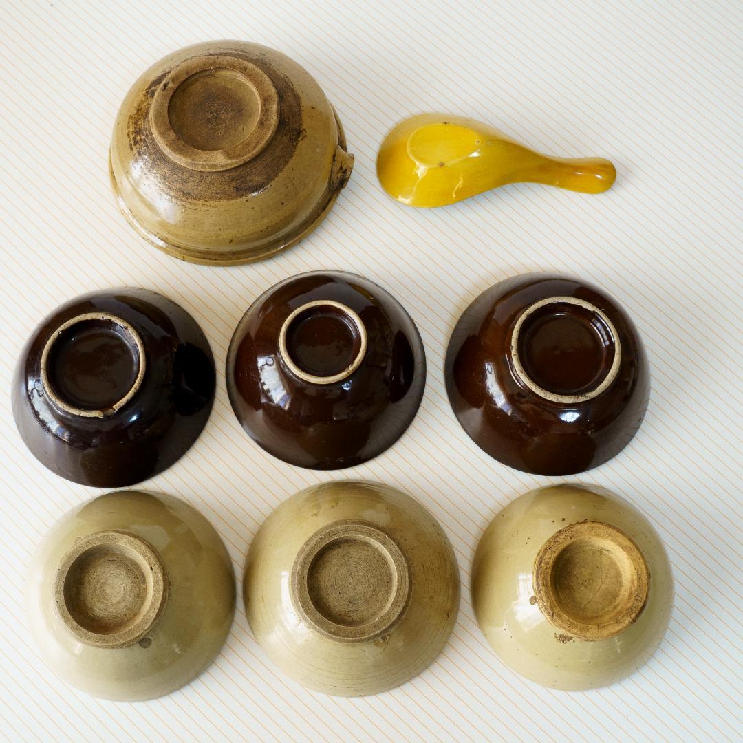 江戸～明治　飯碗　汁椀　片口　蓮華　8点セット