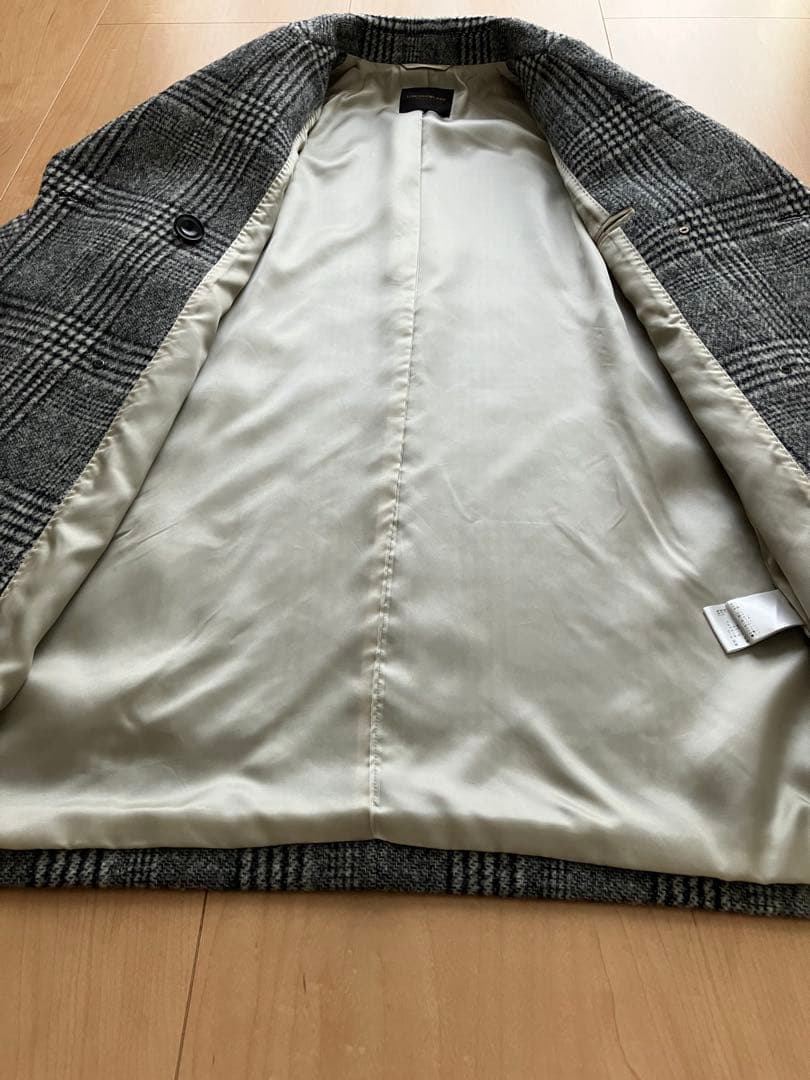 ★美品★TOMORROWLAND ブロークングレンチェック ダブルブレストコート