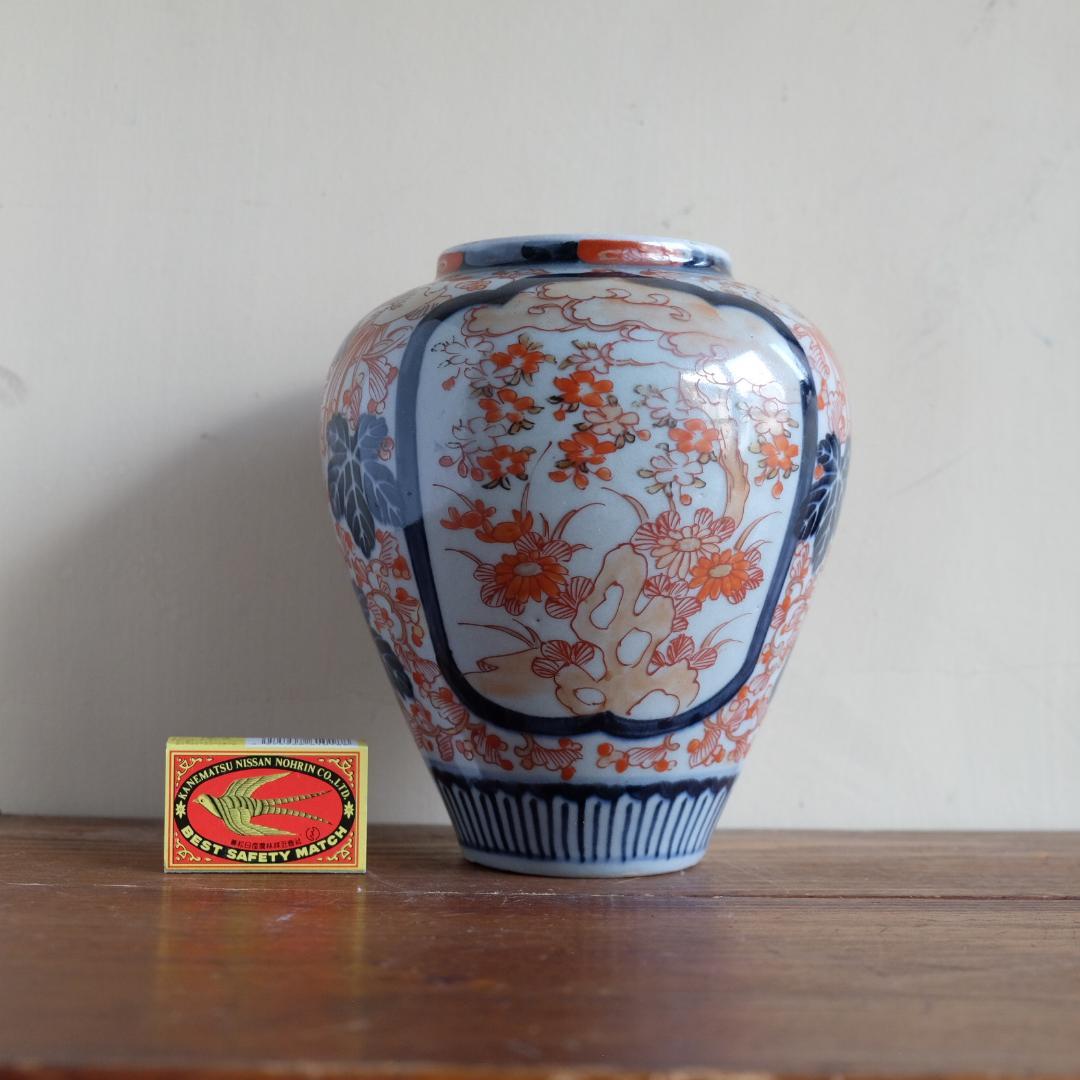 古伊万里／染錦／色絵壺／染付