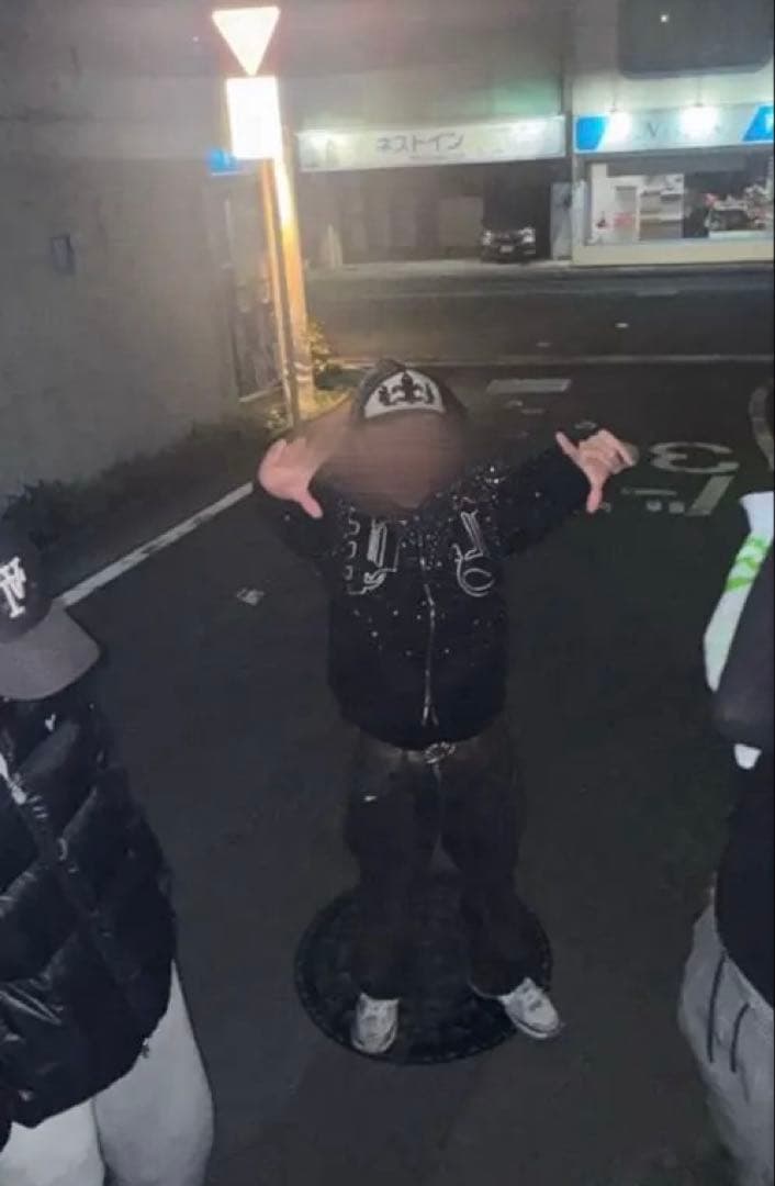 PAIN LOVE painloveライトストーンダブルジップパーカーサイズXS