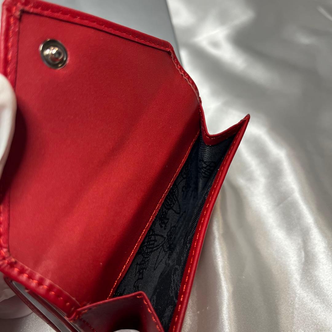 新品 Vivienne Westwood レッド 三つ折り財布